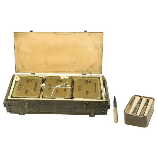 30mm Russian Inert Cannon Ammunition Full Crate of 54 Rounds